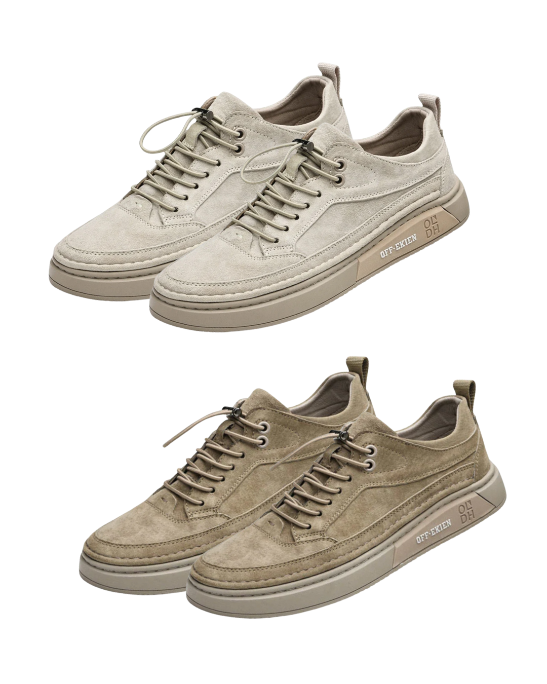 (PAGUE 1 LEVE 2) Sapatênis Masculino Em Couro Premium Off-Ekien + BRINDE