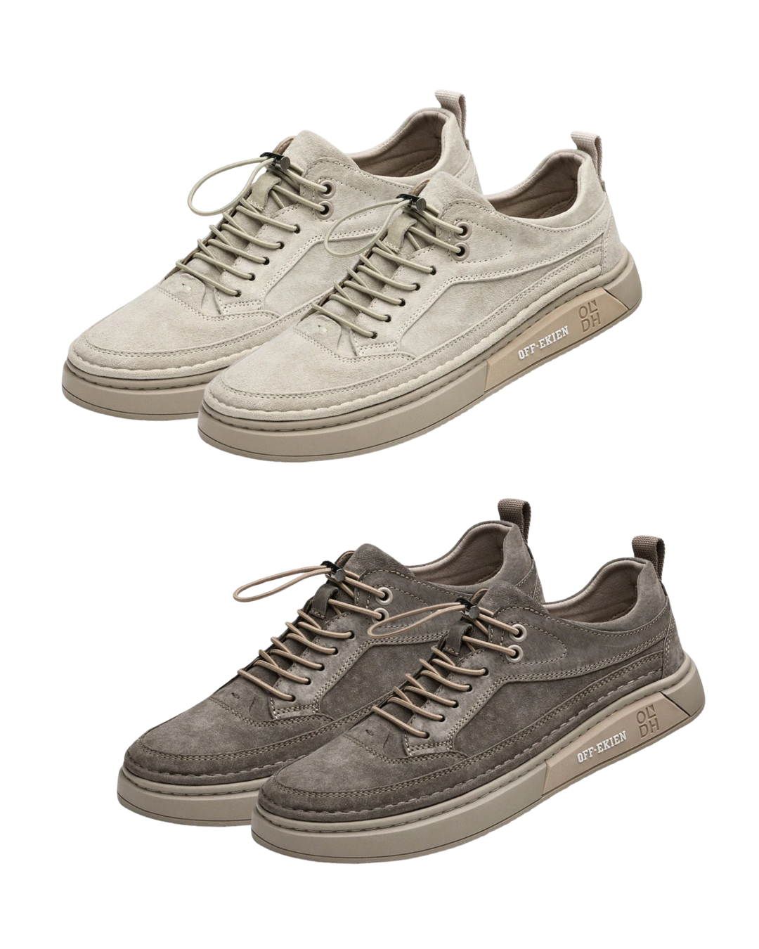 (PAGUE 1 LEVE 2) Sapatênis Masculino Em Couro Premium Off-Ekien + BRINDE