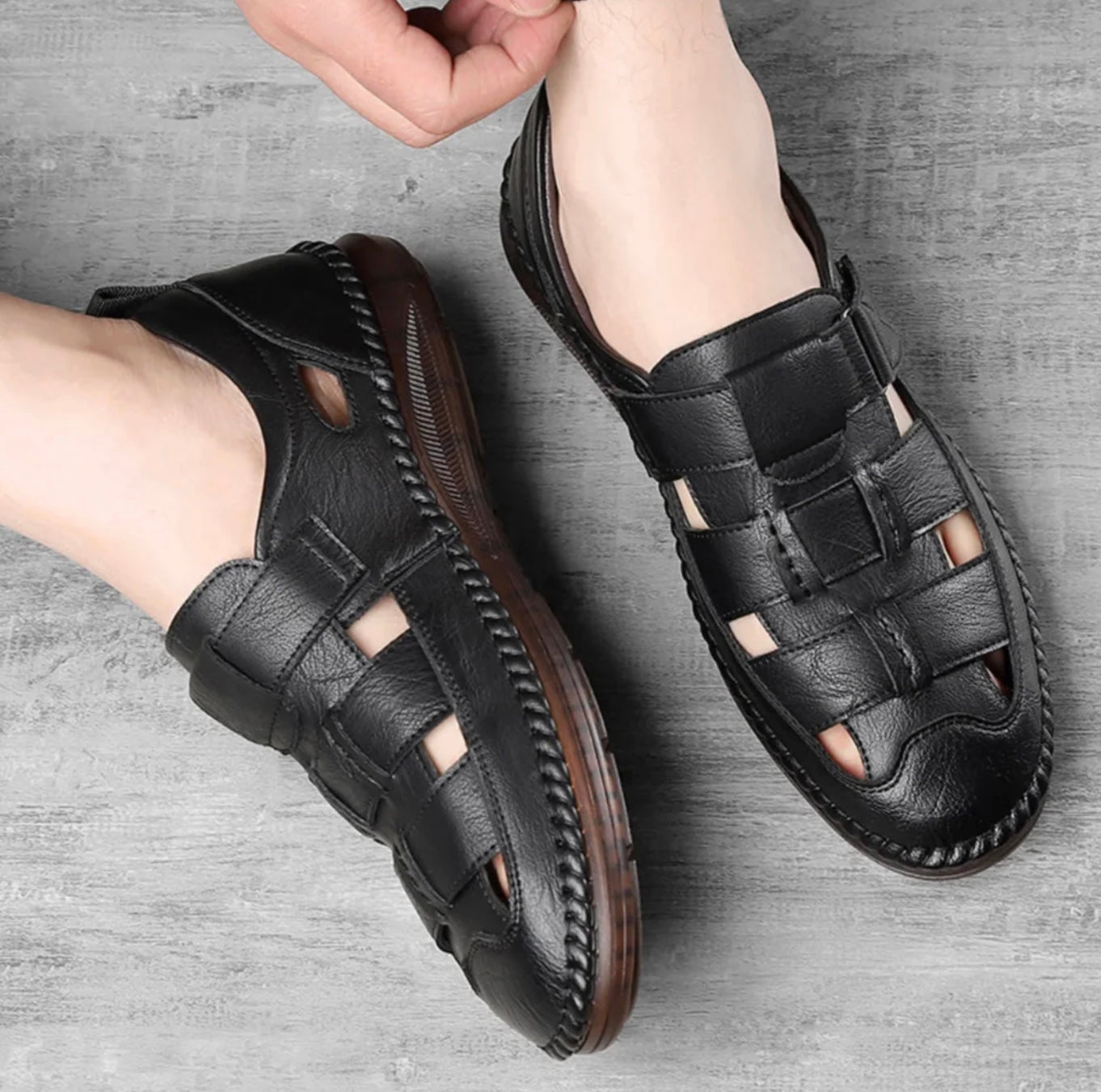 Mocassim Sandália Italiana de Couro Legítimo [PAGUE 1 LEVE 2]